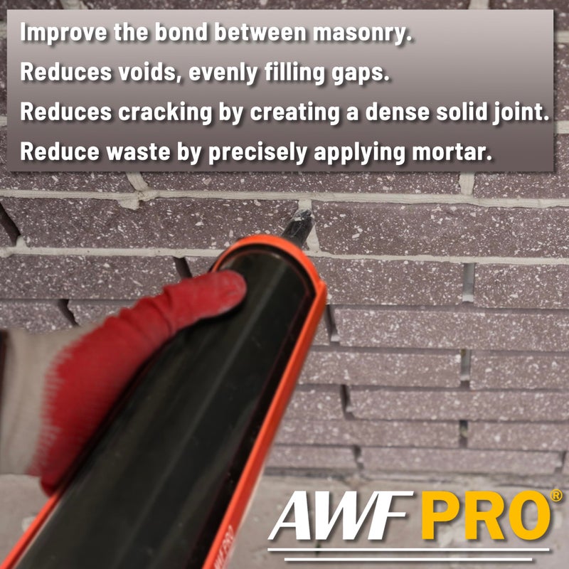 AWF PRO - Mortar Pointing Gun, 1 Quart (32 fl oz.) Capacity, 12:1 Thrust,2 Nozzles, Adjustable Pusher Plate - Image 3